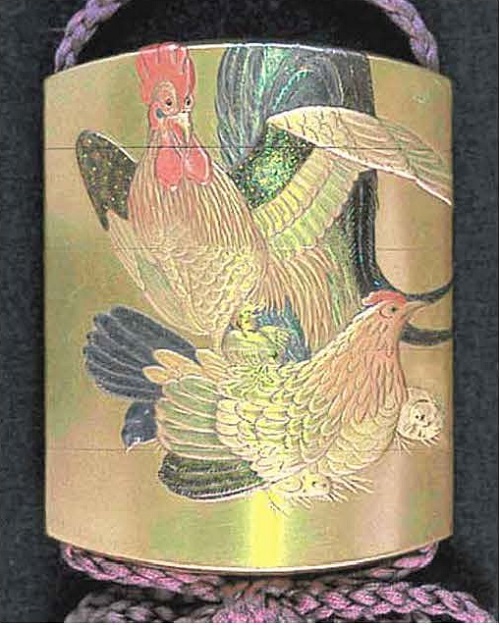 鶏蒔絵印籠