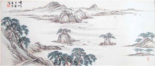 春山 鳴門図