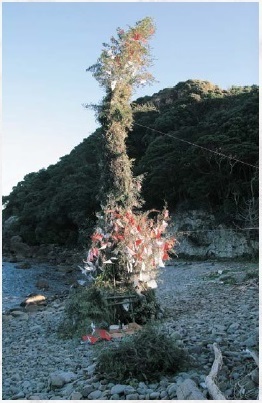 図1 海陽町竹ヶ島の左義長（2010年1月14日撮影）