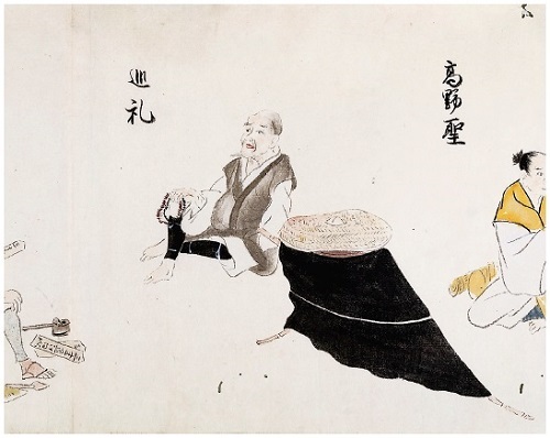 図 2 三十二番職人歌合絵巻（模本）のうち高野聖（当館蔵）