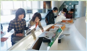 図5 調べた内容について展示を行う。